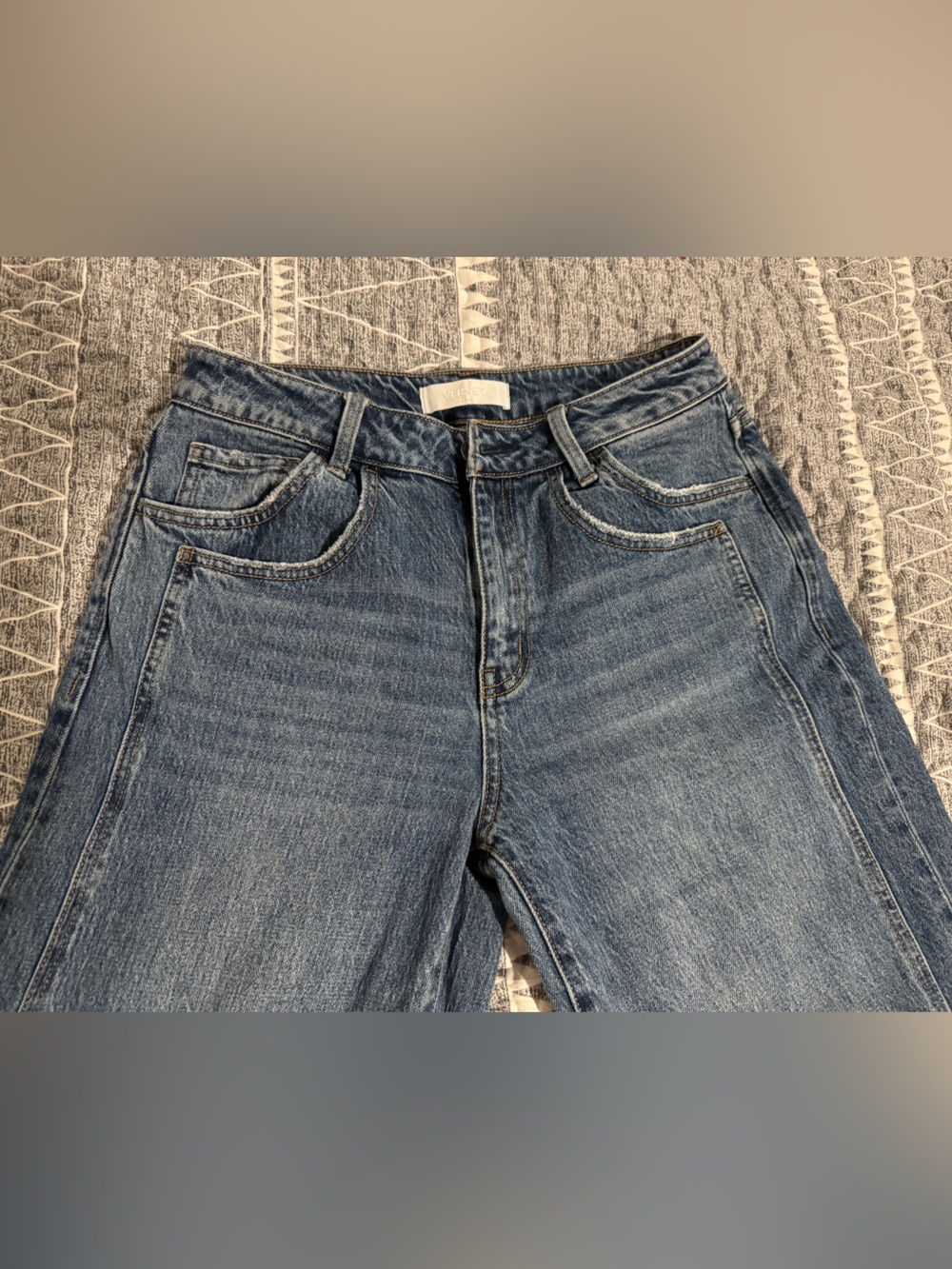 Vervet High-Rise Wide-Leg Women's Jeans in Faded Blue